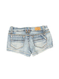 Hydraulic Light Wash Vintage Denim Hotpants (S)