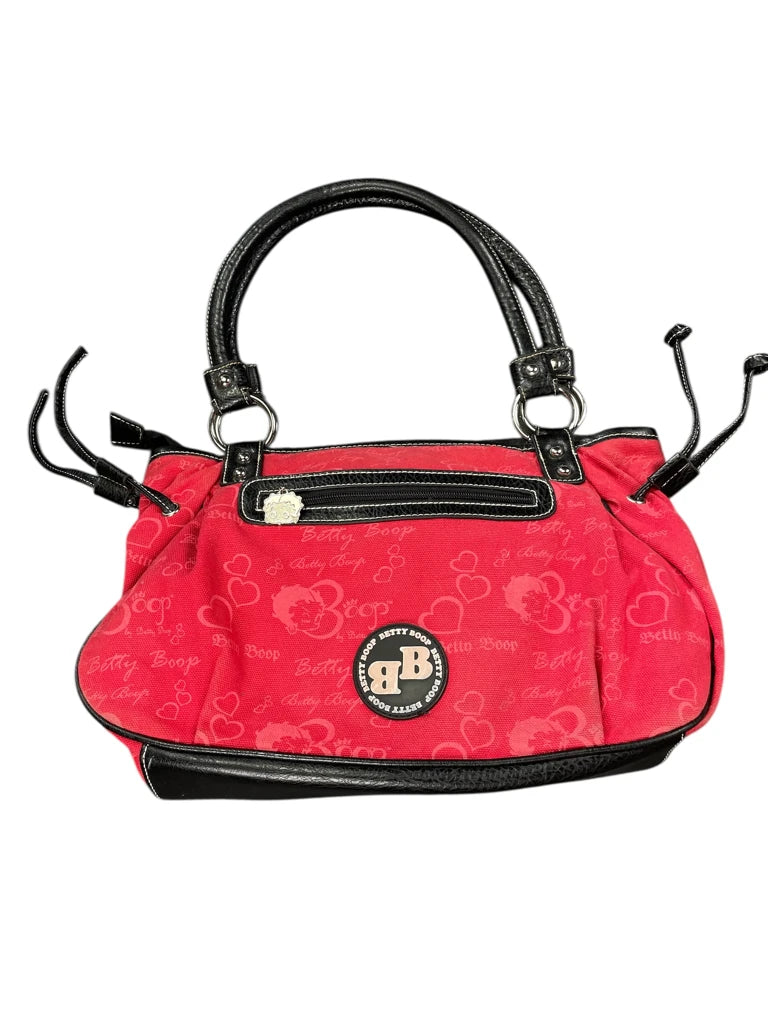 Betty Boop Red Graphic Tote Bag (ONESIZE)