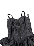 Black Ruffle Corset Dress (XS)