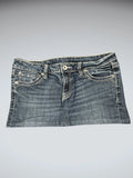 Ana Classic Blue Vintage Denim Skirt (XL)