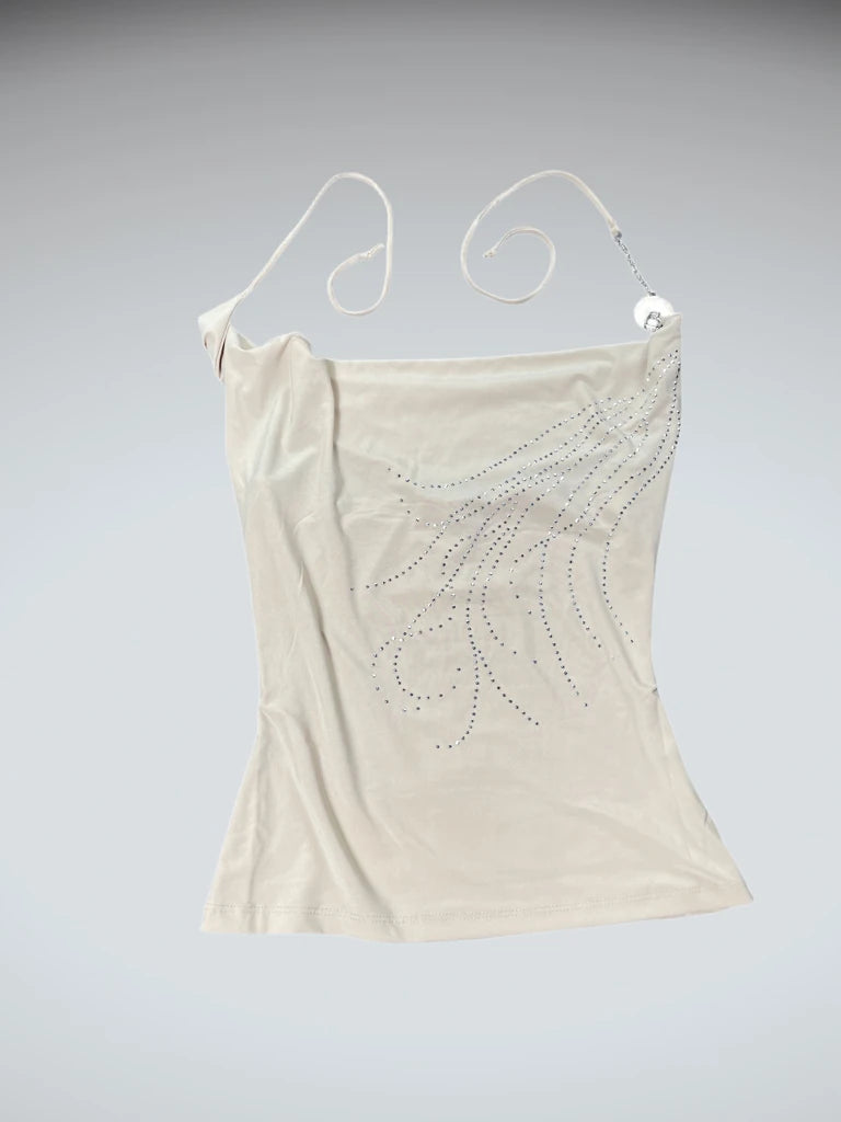 Golden Sand Rhinestone Camisole (S)