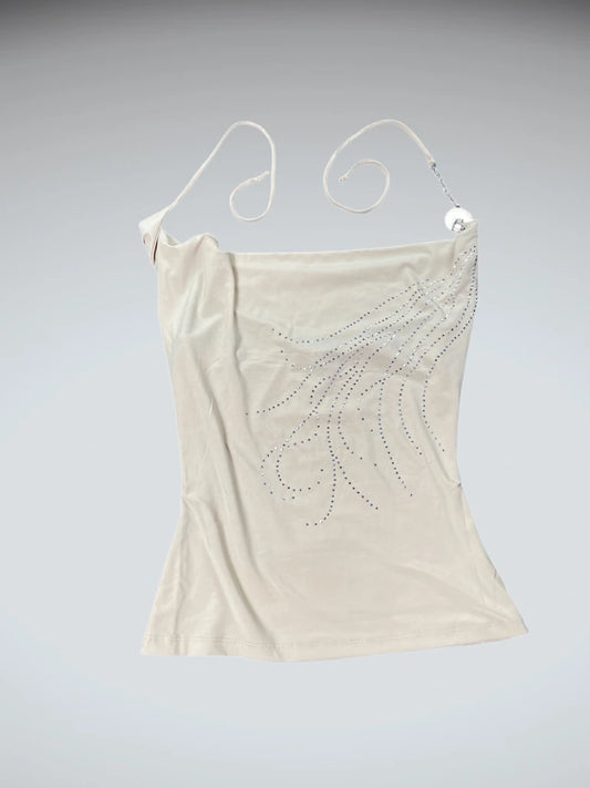 Golden Sand Rhinestone Camisole (S)
