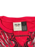 Harley davidson red print longsleeve (L)