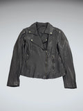 Max Studio Black Faux Leather Jacket Women (S)