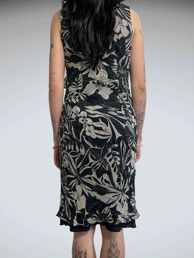 flower long dress (S)