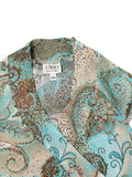 Earthtone Paisley Wrap Top (M)