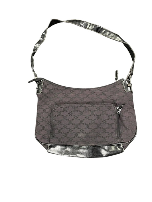 Purple and Black Pattern Shoulder Bag (ONESIZE)