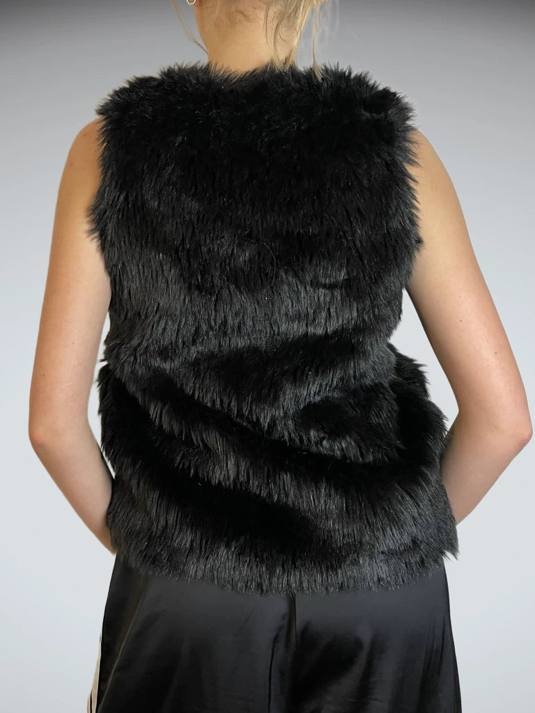 Faux fur vest