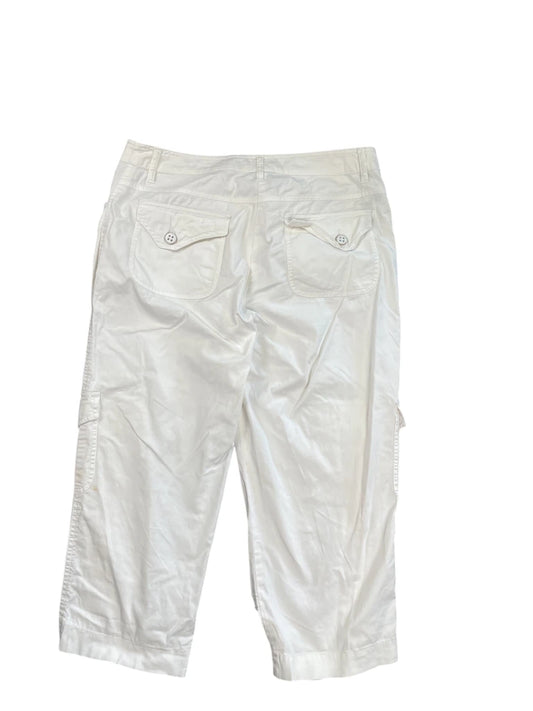 Tribal White Buttoned Cargo Pants (M)