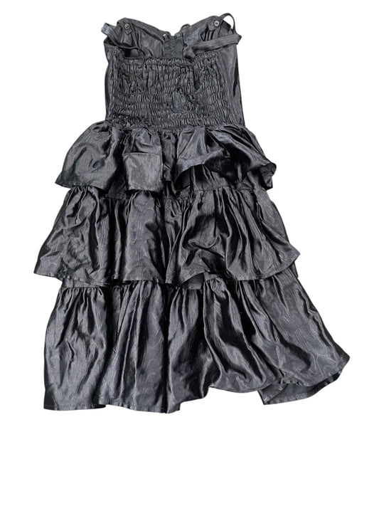 Black Ruffle Corset Dress (XS)