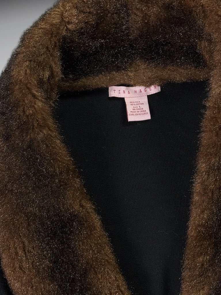 Tina Hagen Black Silk Vintage Blazer (L)