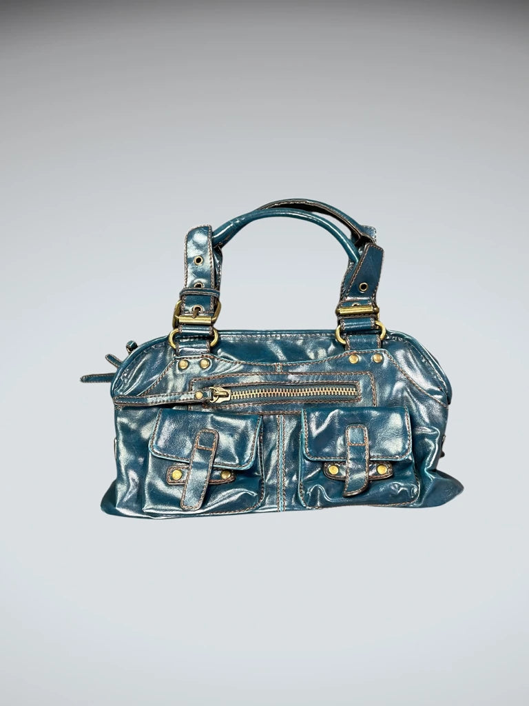 Aldo Blue Pocket Zip Handbag (ONESIZE)