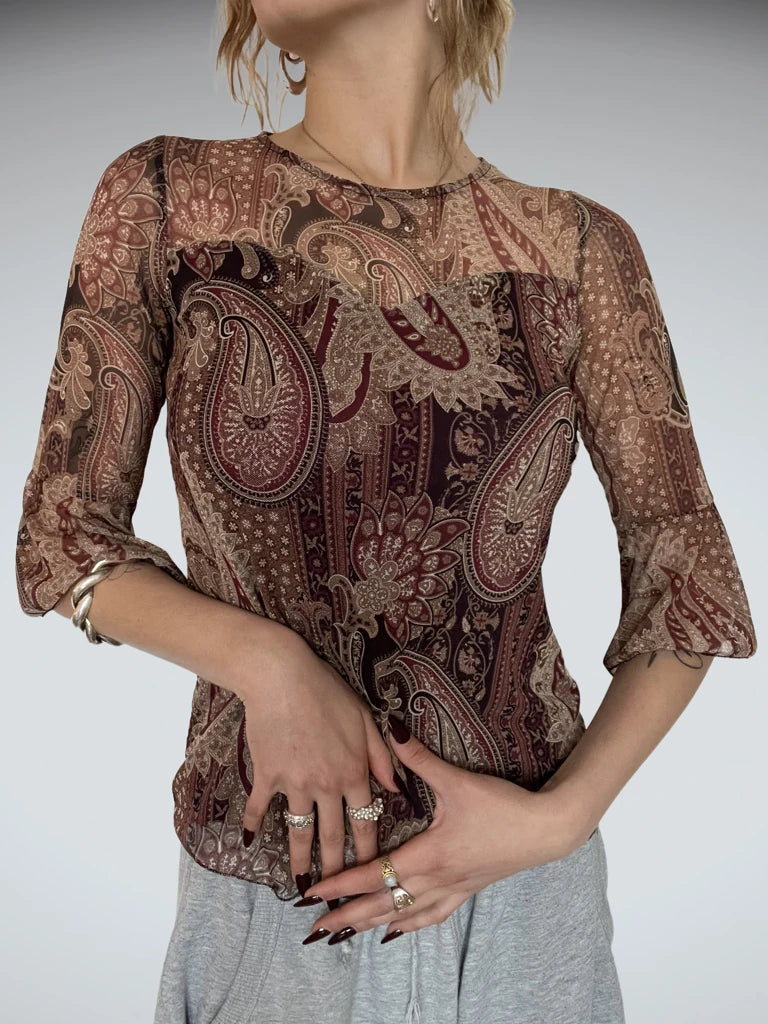 Mesh Longsleeve with Print