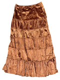 Shimmering bronze midi skirt by Lauri (M)