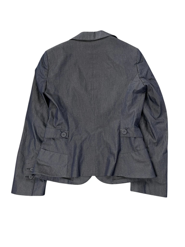 Navy Blue Tailored Blazer with Structured Silhouette (M)