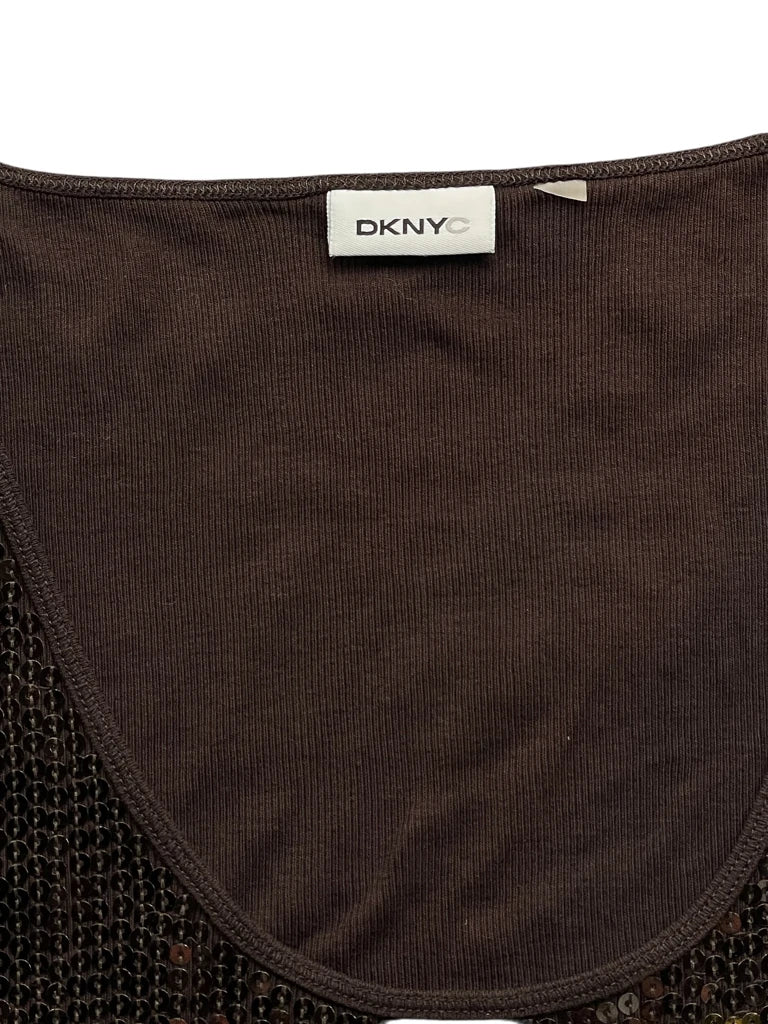 Brown Ombre Sequin Disco Top (S)