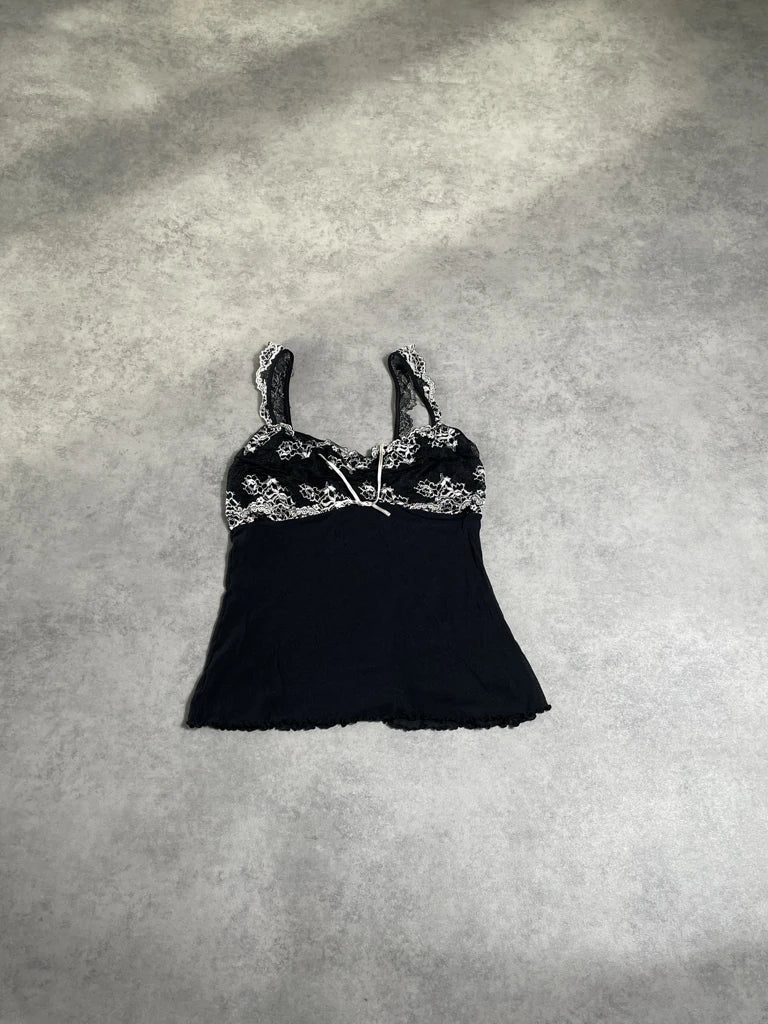 black lace top (S)