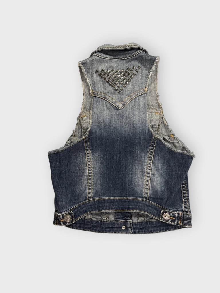 Silver Jeans Classic Blue Denim Vest Women (M)