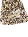 Gold animal pattern skirt by Allison Taylor (L)