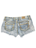 light washed denim hotpants (M)