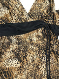 Leopard Wrap Halterneck (S)