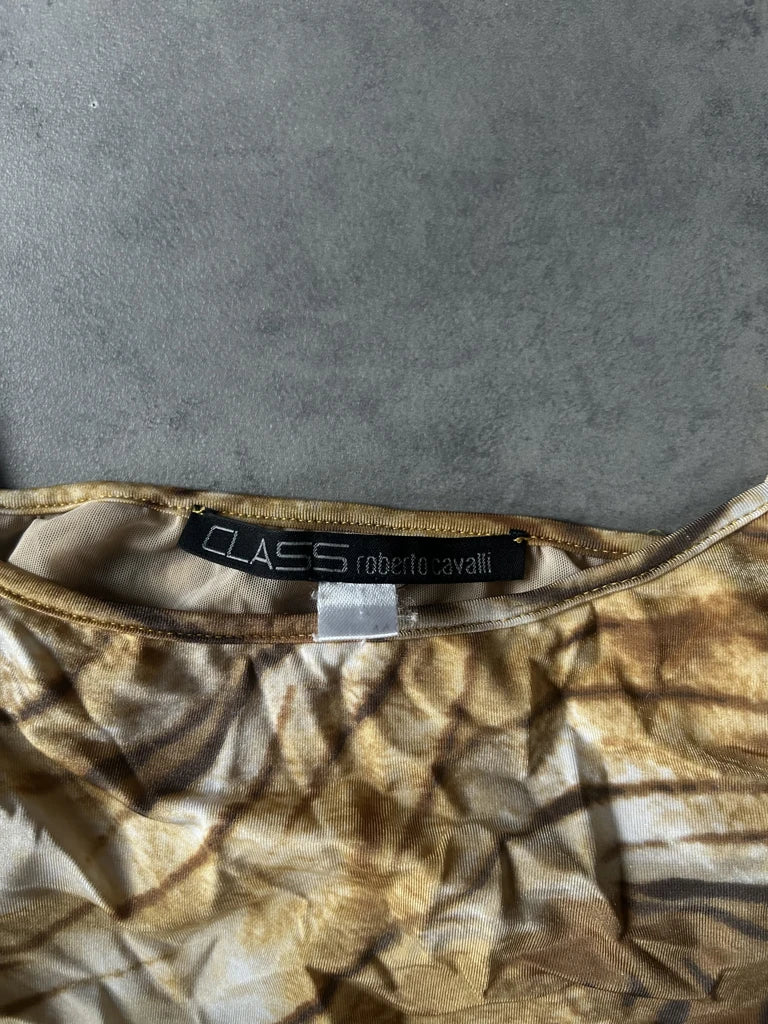 Tiger print crop top