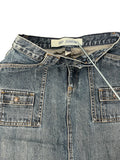 Classic Mid Wash Denim Skirt (XS)