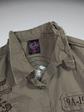 Authentic Distressed Utility Army Shirt (L)
