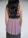 purple lingerie top (M)