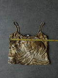 Tiger print crop top