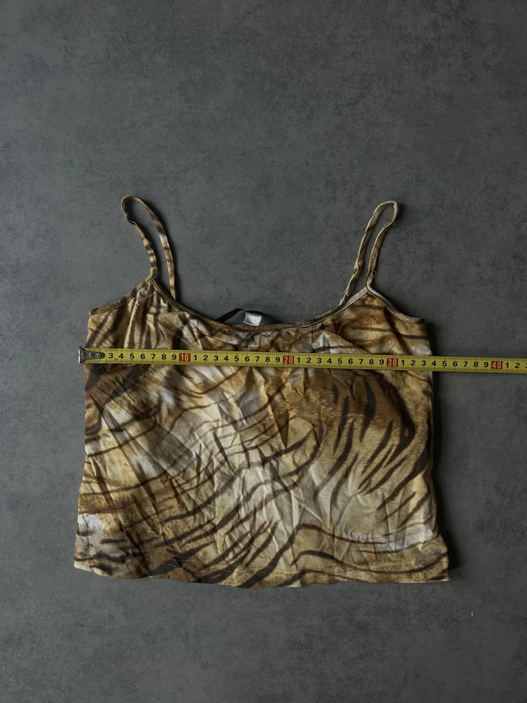 Tiger print crop top