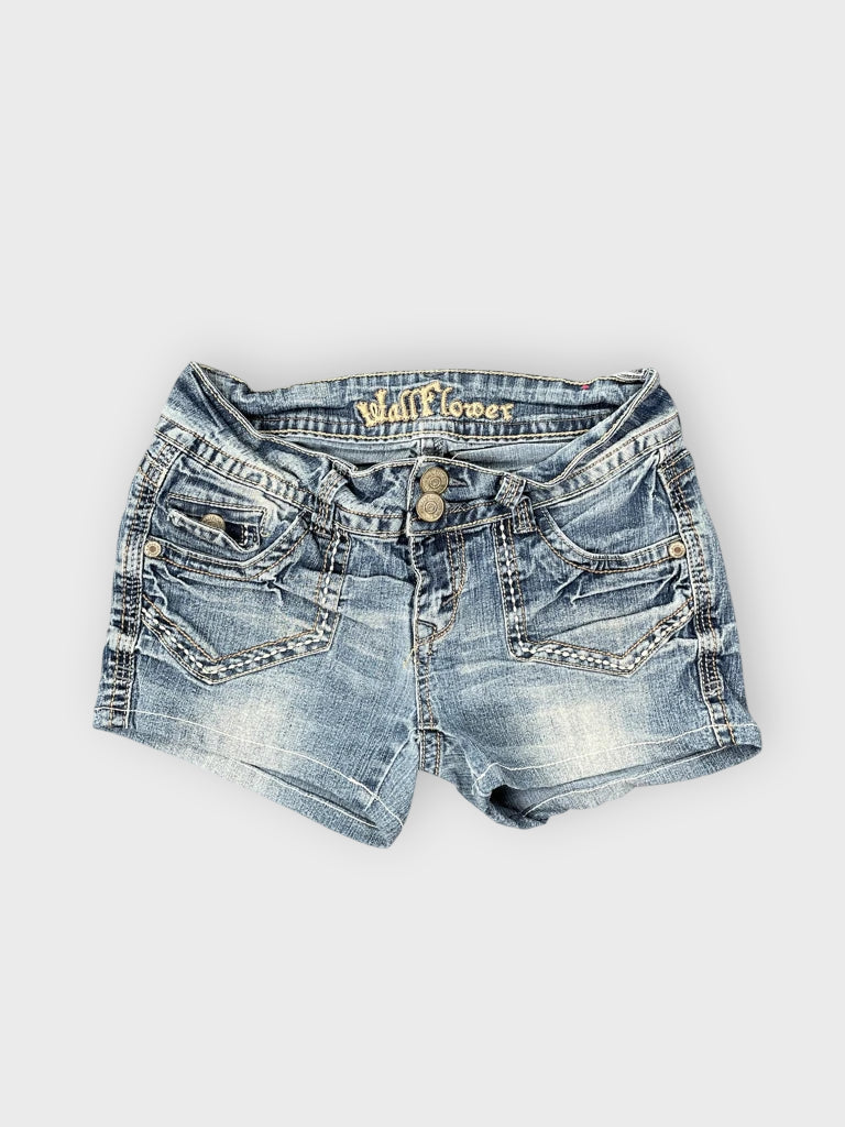 Wall Flower Double Button Pocket Denim Hotpants (S)