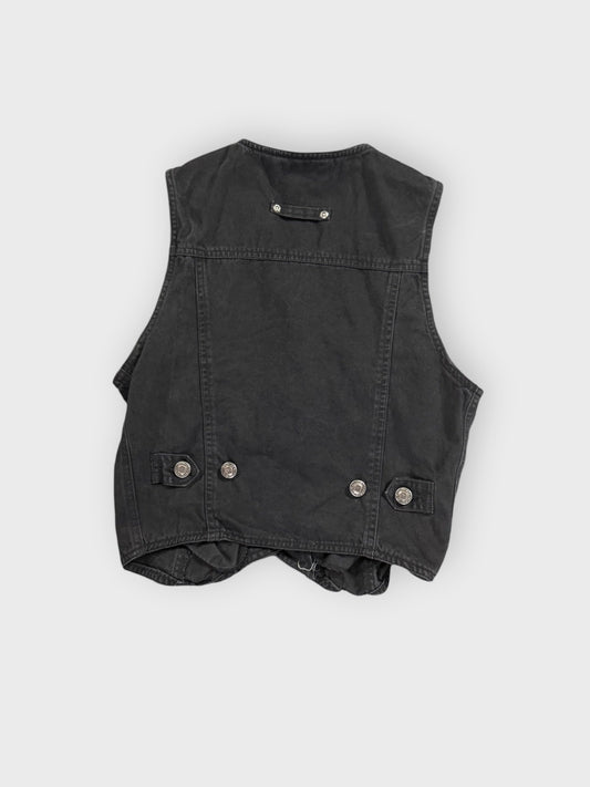Credentials Black Button Vest Women (S)