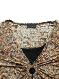 Brown Abstract Pattern Tunic (S)