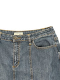 St. John’s Bay Blue Denim Midi Skirt (S)
