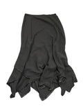 Noir Elegance High Waist Maxi Skirt (S)