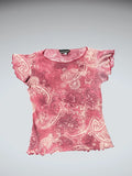 Boho Paisley Mesh Top (M)