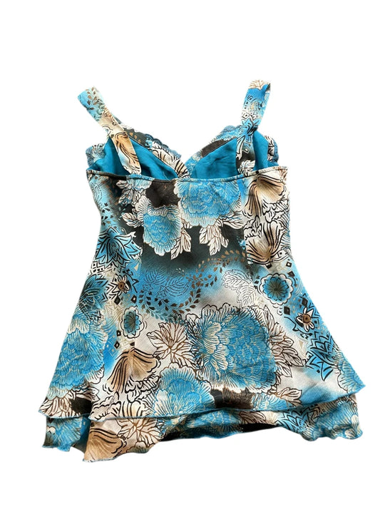 Ocean Bloom Tie Top (S)