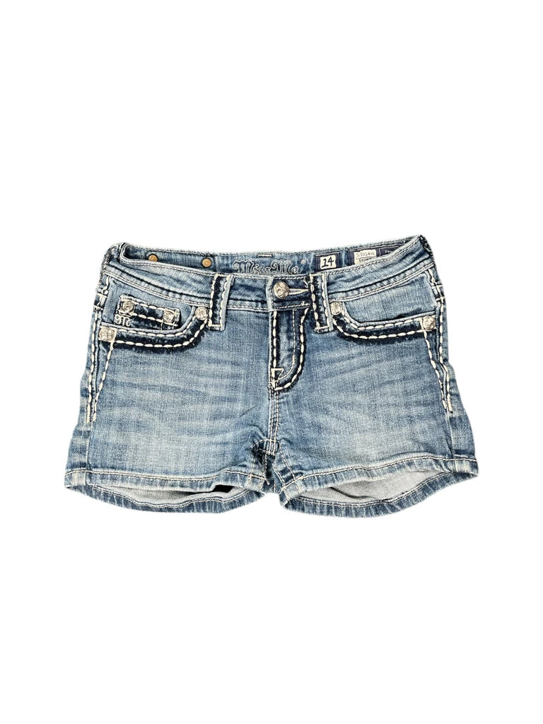 Miss Me Black Cutoff Denim Hotpants (XS)