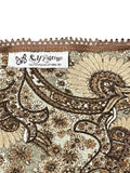 Light Brown Paisley Wrap Top (S)