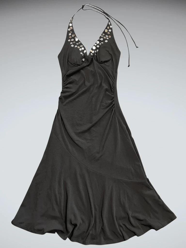Ruby Rox Sleek Black Mini Dress (S)