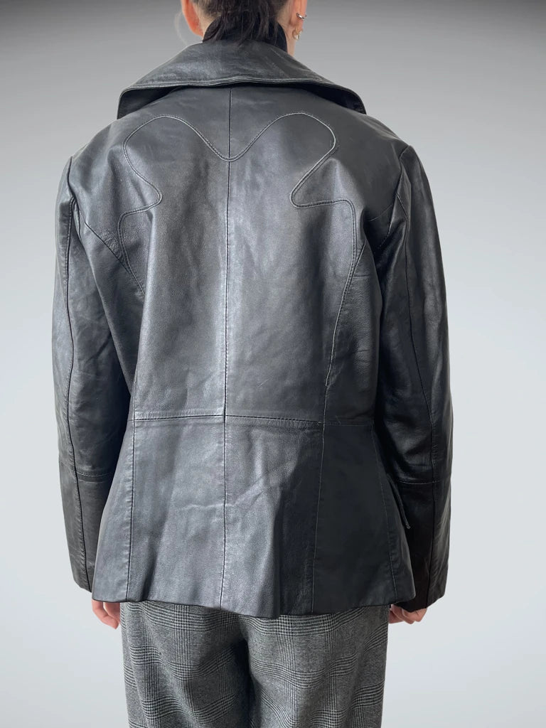 Black Leather Coat