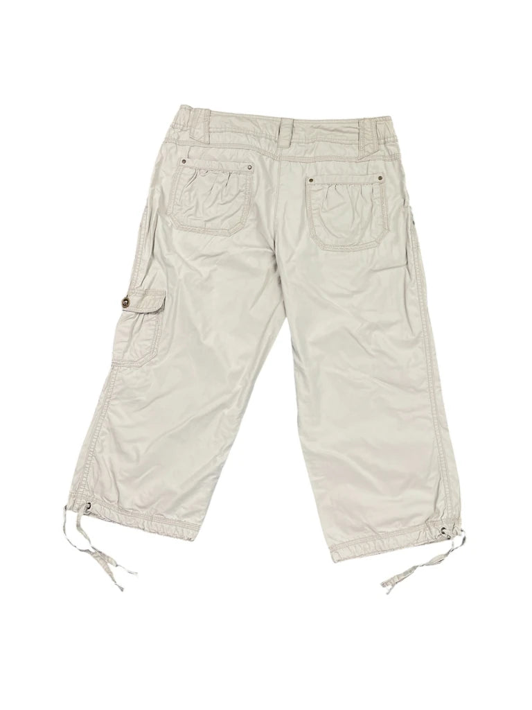 Kiabi Beige Cropped Cargo Pants (S)