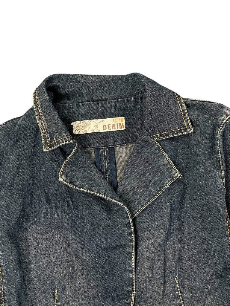 Extyn Denim Fitted Blazer (M)