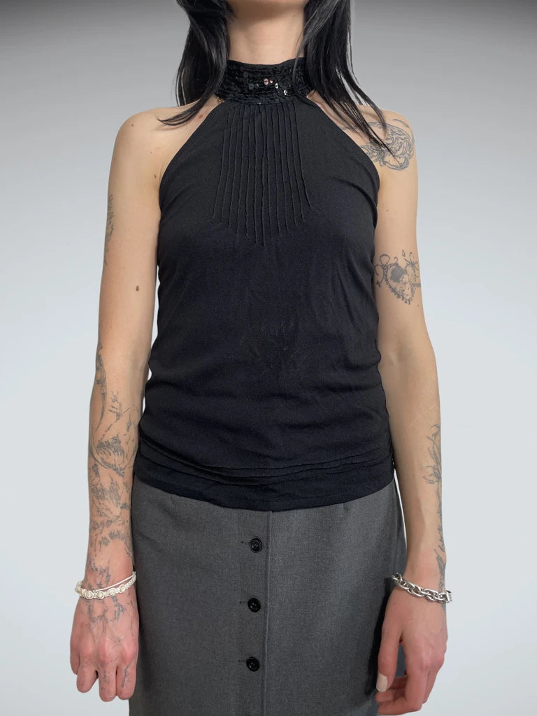black top with neck string (M)