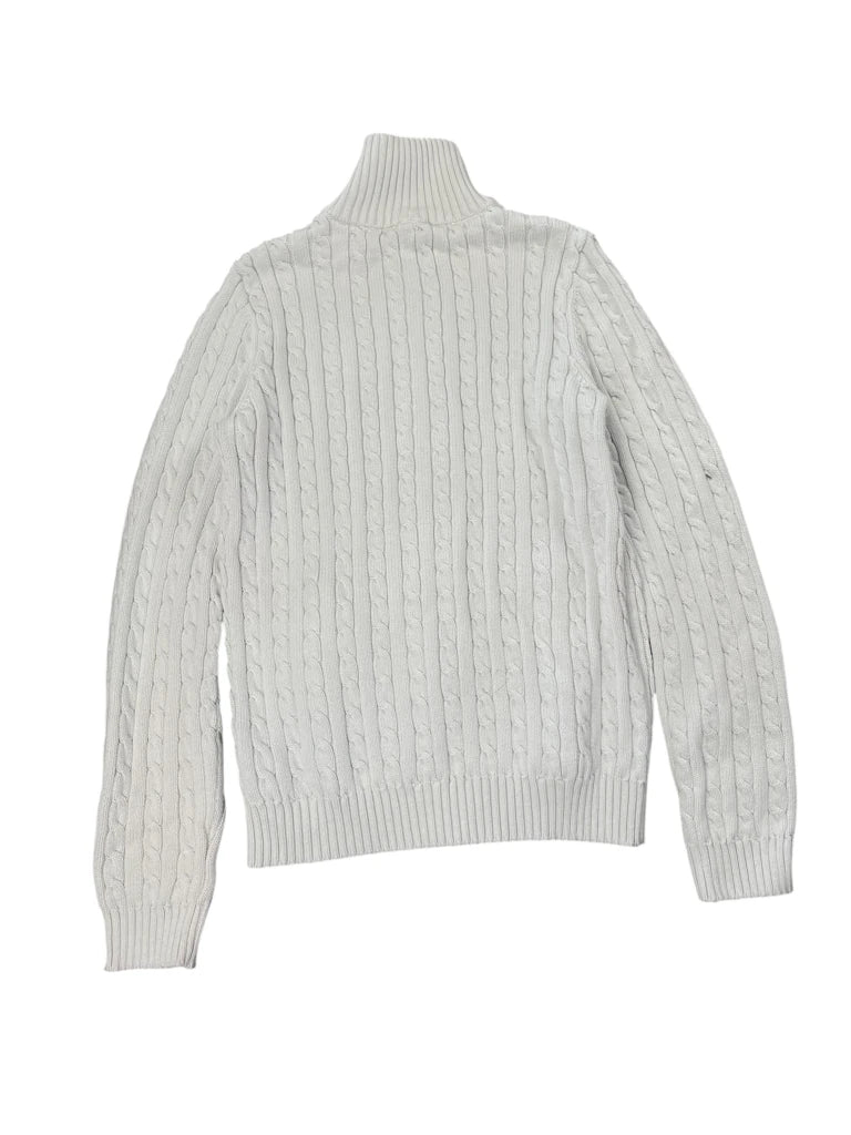 Polo Ralph Lauren White Cable Knit Sweater (M)