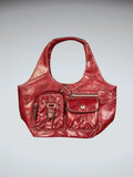 Burgundy Multi-Pocket Shoulder Bag (ONESIZE)