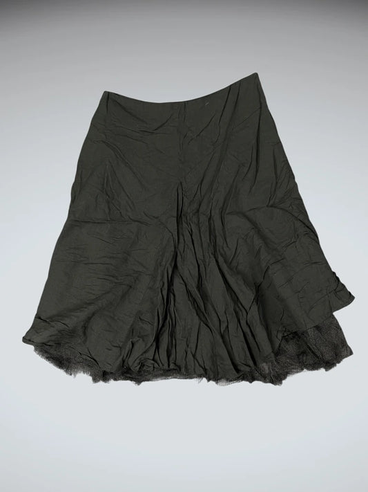 Urban Noir Cotton Flare Skirt (S)