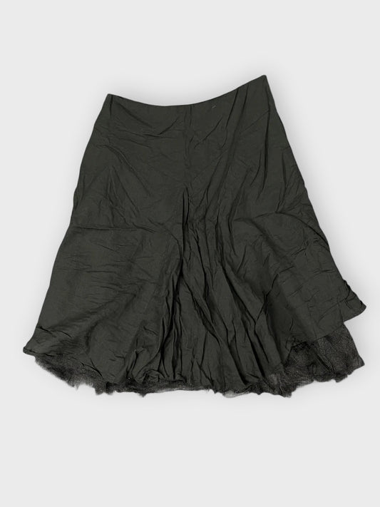 Urban Noir Cotton Flare Skirt (S)