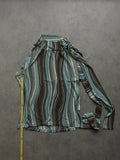 Y2k striped blue top